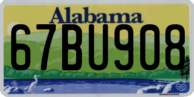 AL license plate 67BU908