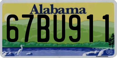 AL license plate 67BU911