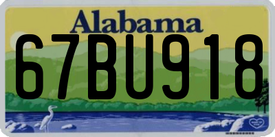 AL license plate 67BU918