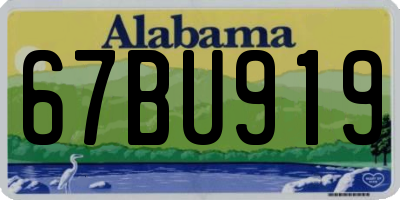 AL license plate 67BU919