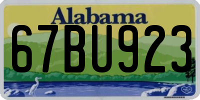 AL license plate 67BU923