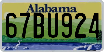 AL license plate 67BU924