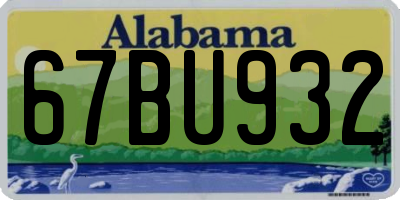 AL license plate 67BU932