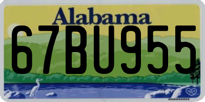 AL license plate 67BU955