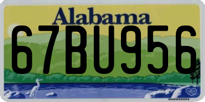 AL license plate 67BU956