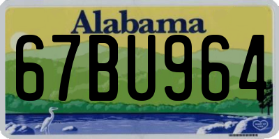 AL license plate 67BU964