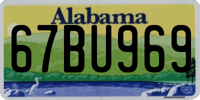 AL license plate 67BU969