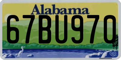 AL license plate 67BU970