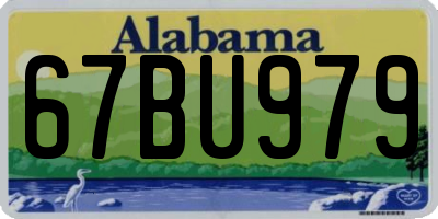 AL license plate 67BU979