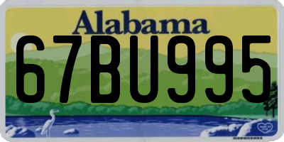 AL license plate 67BU995