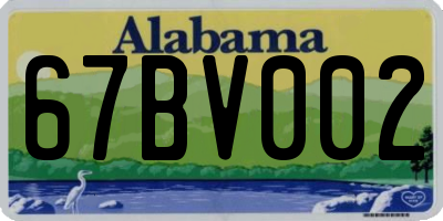 AL license plate 67BV002