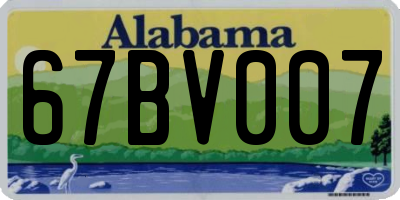 AL license plate 67BV007