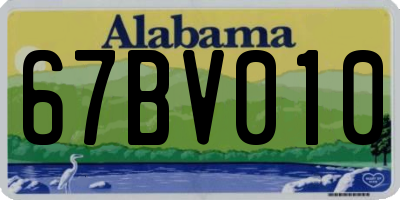 AL license plate 67BV010
