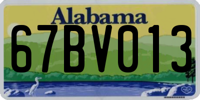 AL license plate 67BV013