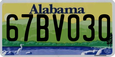 AL license plate 67BV030