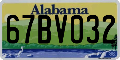 AL license plate 67BV032