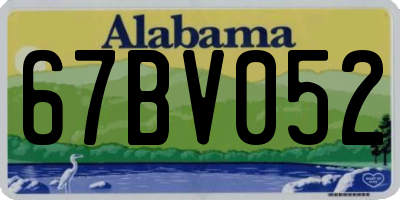 AL license plate 67BV052