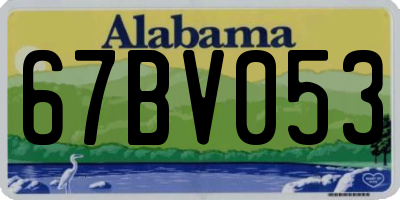 AL license plate 67BV053