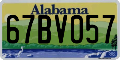 AL license plate 67BV057