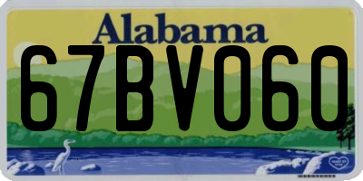 AL license plate 67BV060