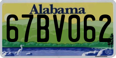 AL license plate 67BV062