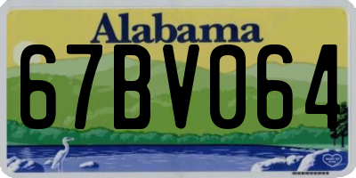 AL license plate 67BV064