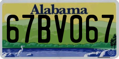 AL license plate 67BV067
