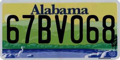 AL license plate 67BV068