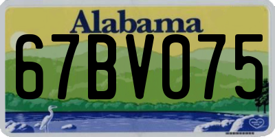 AL license plate 67BV075