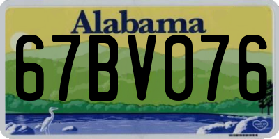 AL license plate 67BV076