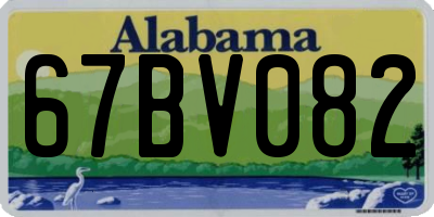 AL license plate 67BV082