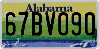 AL license plate 67BV090
