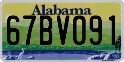AL license plate 67BV091