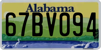 AL license plate 67BV094
