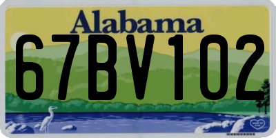 AL license plate 67BV102