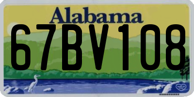 AL license plate 67BV108