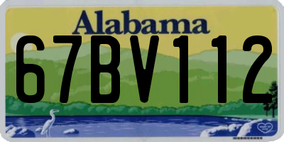 AL license plate 67BV112