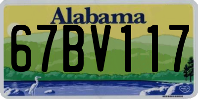 AL license plate 67BV117