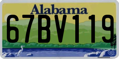 AL license plate 67BV119