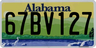 AL license plate 67BV127