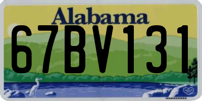 AL license plate 67BV131