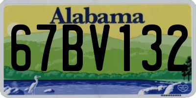 AL license plate 67BV132