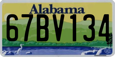 AL license plate 67BV134