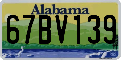 AL license plate 67BV139