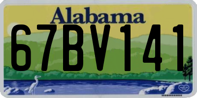 AL license plate 67BV141