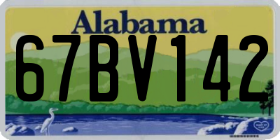 AL license plate 67BV142