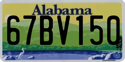 AL license plate 67BV150