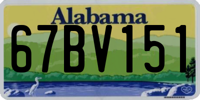 AL license plate 67BV151