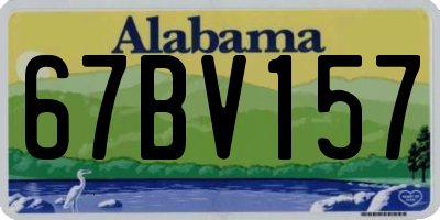 AL license plate 67BV157