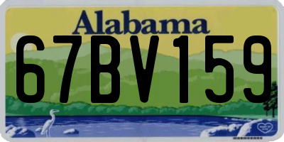 AL license plate 67BV159